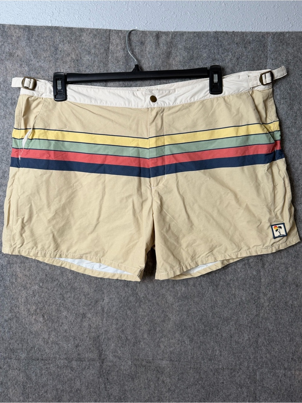 Marine Layer Men's 36 Multicolored Striped Swim Shorts